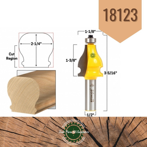 Fresa Router Pasamanos Yonico (usa) 18123