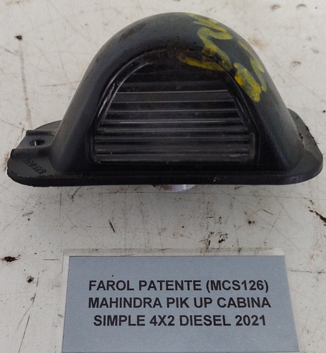 Farol Patente Mahindra Pik Up Cabina Simple 4x2 Diesel 2021 (Usado)