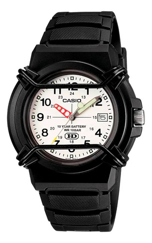 Reloj Casio Malla De Pvc Color Negro Hda-600b-7bvdf 