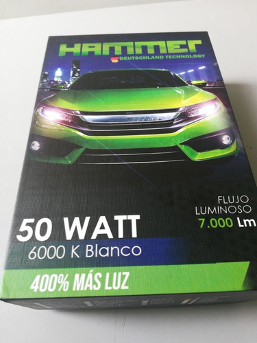 Bombillo Led (h4 12-30v 7000lm Hammer Silver Bright