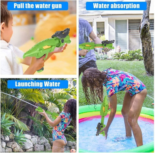 Pistola De Agua Para Carnavales Cocodrilo Niños Juego