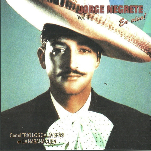 Jorge Negrete En Vivo Vol. 2 | Cd Música Nueva