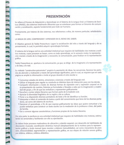 Teddy Preescritura 2° Preescolar