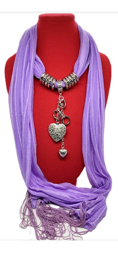 Collar Tipo Chalina Multiusos Outfit Con Dijes.mariann Moon