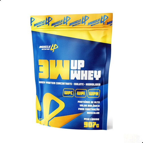 Whey 3w Up Muscle Nutrition 907g Isolado Hidrolisado Sabor Choconinho