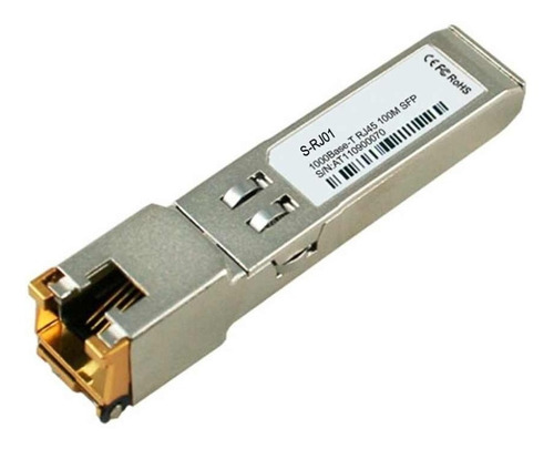 Módulo Gbic Sfp Ethernet S-rj01 Rj45 10/100/1000m Cooper 