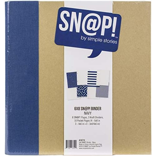 10773 Snap Binder 6x8 Azul Marino