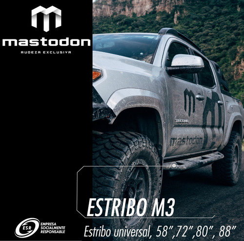 Estribos M3 Rocker Slider Gmc Sierra 19-22+ Dob Cab Mastodon