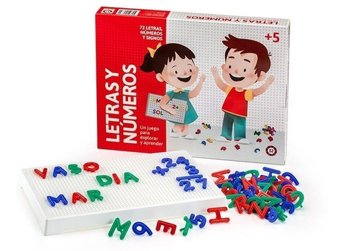 Juego Didactico Letras Y Numeros Tablero Ruibal Lloretoys