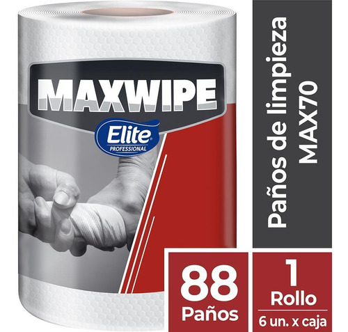 Paños Reutilizables Maxwipe 70 Rollo 88 Hojas 6286 Elite Pro