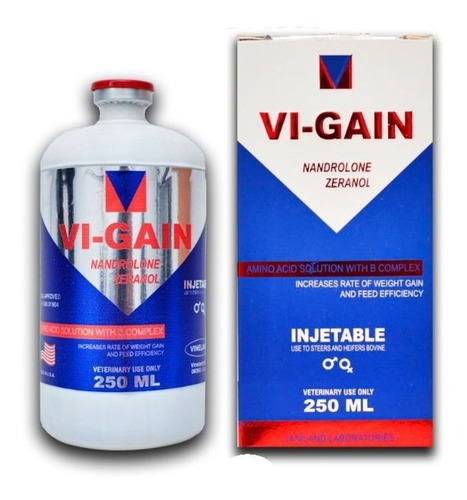 Imagem 1 de 5 de Vigain Original 250ml Suplemento Engorda Bovinos Garrote