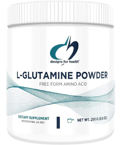 Polvo De L-glutamina 3 G Designs For Health (250 G)