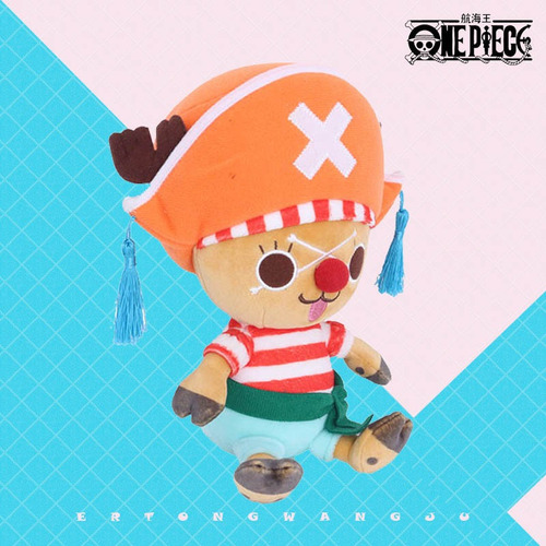 Novo One Piece Buggy Tony Chopper Boneca Pelúcia Brinquedo