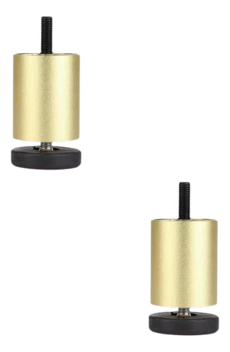 2x Muebles Ajustables Patas Reemplazo De Metal A 12 Cm Oro