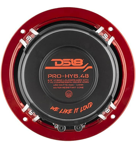 Prohy6.4b Altavoz Automóvil De Rango Medio Híbrido De...