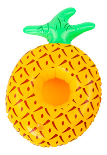 Portavaso Inflable Flotador Soporte Bebidas Alberca Piña