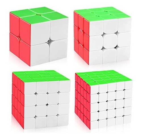 Pack Cubos De Velocidad 2x2, 3x3, 4x4 Y 5x
