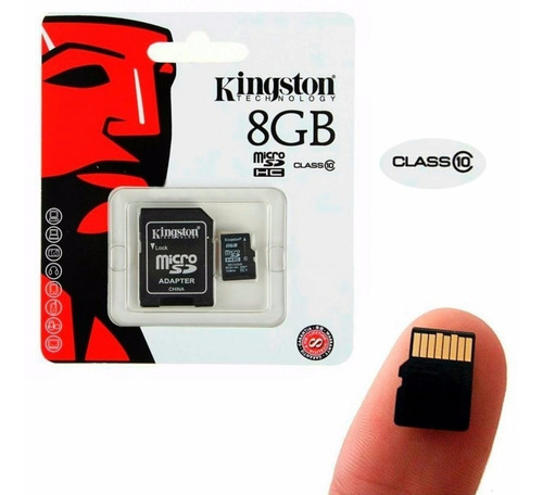 Tarjeta De Memoria Microsd Kingston 8gb Clase 10 Celulares