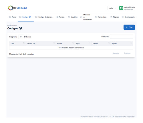 Gerador Qr Code + Código De Barras Saas Php