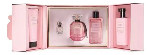 Kit Victoria's Secrets Bombshell Gel De Limpeza 200ml + Eua De Parfum 7,5ml + Eua De Parfum 100ml + Névoa Perfumada 250ml + Loção Perfumada 250ml