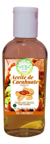Aceite De Cacahuate Aceite De Cacahuate Organico Heba 125 Ml