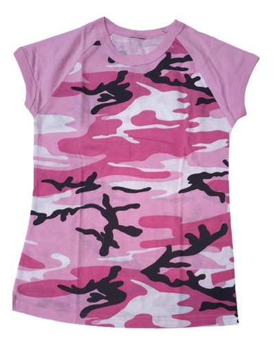 Camiseta Deportiva Dama / Mujer Estilo Camuflado