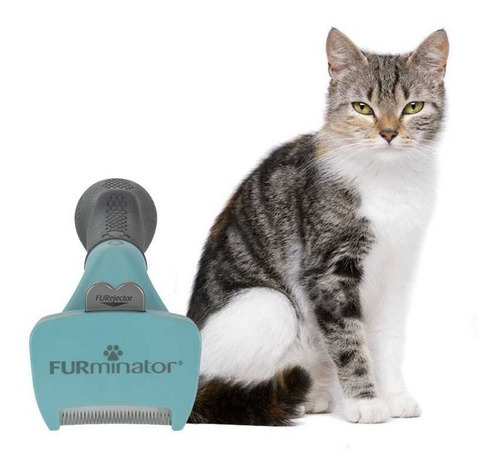 Imagen 4 de 9 de Cepillo Furminator Pelo Corto Small Gato Pequeño