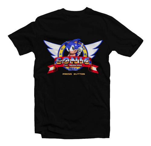 Playera Sonic Pixel Sega Genesis