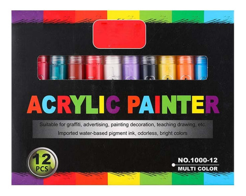 12 Rotuladores De Pintura De Colores Para Halloween Con Form