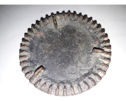 Antigua Tapa De Bronce De Hornalla Para Cocina (Usado)