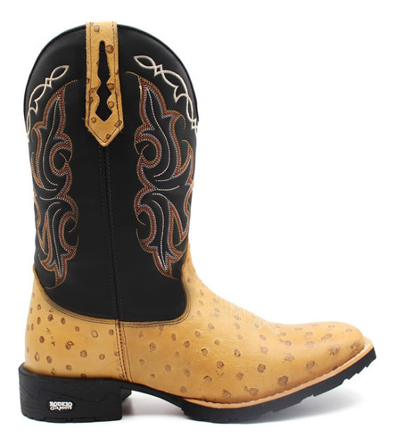 Bota Texana Country Masculina Em Couro Lançamento Promoção