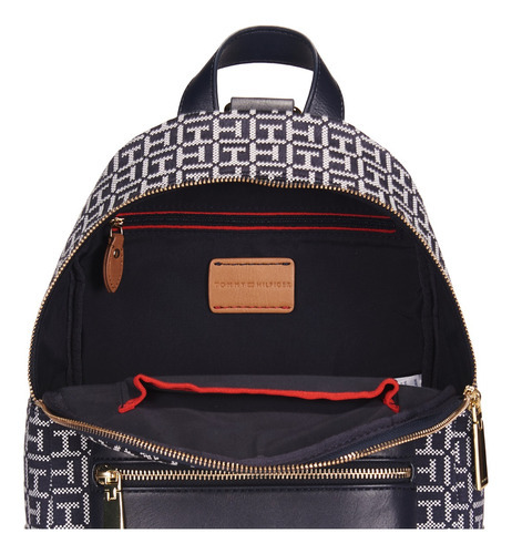 Mochila Tommy Hilfiger Para Mujer 69j7052 Color Azul Diseño De La Tela Talla Única