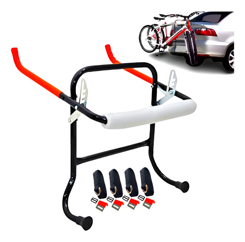Transbike Mala Rack Bike P Carro Sedan Ou Hatch Leva 2 Bikes