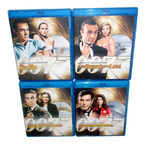 Paquete 4 Peliculas Blu Ray 007 James Bond Sean Conery 