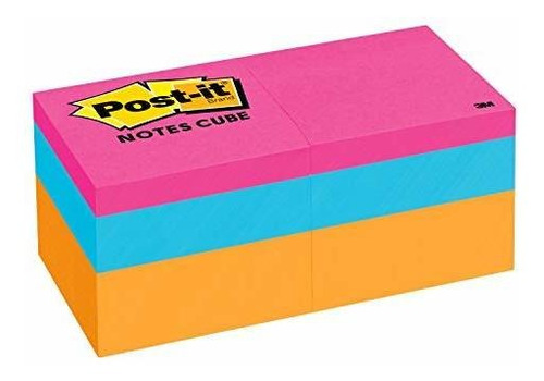 Notas Post-it, 2 In X 2 In, 1 Cubo, Notas Adhesivas Favorita