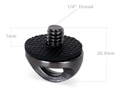 Imagen 2 de 6 de Mosqueton + Tornillo Repuesto Correa Dsrl Quick Strap Rgs