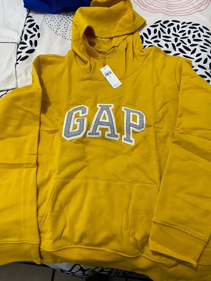 sudadera gap amarilla mujer