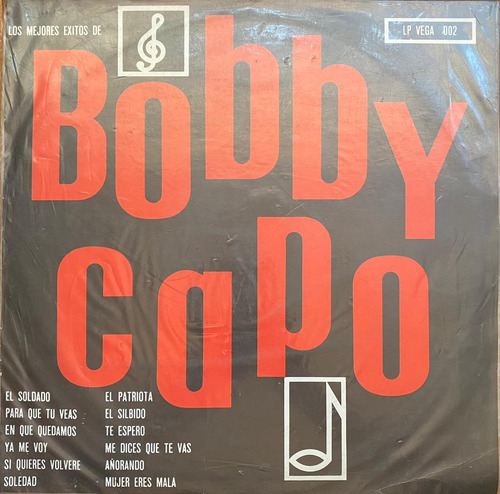 Disco Lp - Bobby Capó / Los Grandes Éxitos. Comp (1982)
