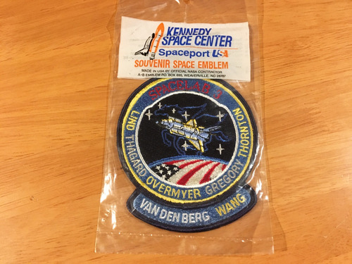Parche Nasa Emblema Tripulacion Challenger Spacelab 3 Usa