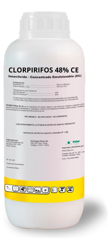 Clorpirifos 48% Ce  1 Litro Tipo Balazo