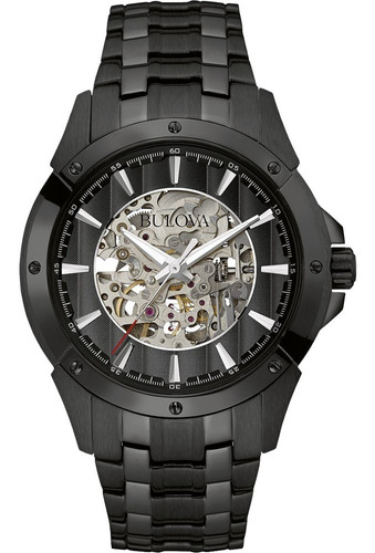 Bulova Skeleton Automático Original Para Hombre 98a147