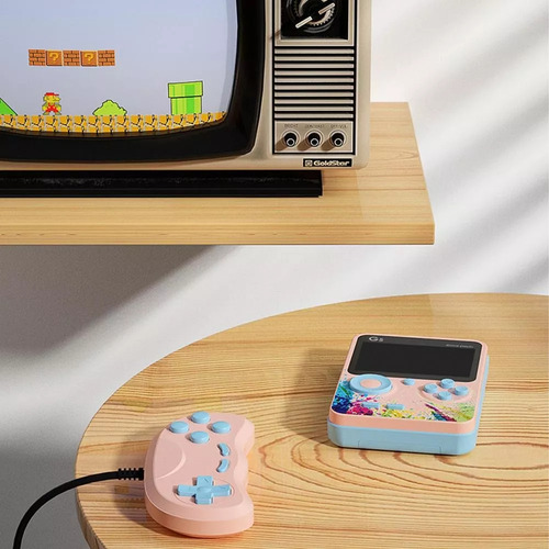 Mini Consola De Juegos Retro Portátil Para Tv Clásica C8 Marrón