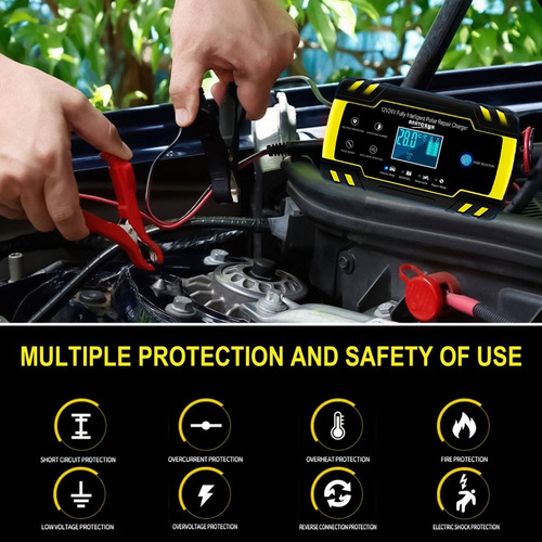 Imagen 5 de 7 de Cargador Rápido Para Batería De Coche 12v 8a 24v