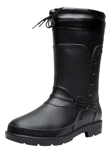 Botas De Lluvia Antideslizantes De Tubo Corto Para Hombre, D