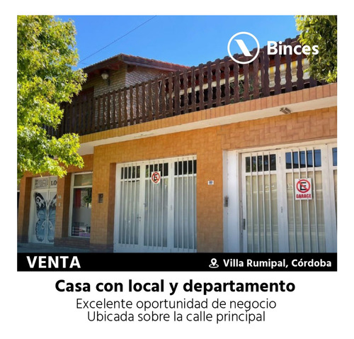 Casa Con Local Y Departamento - V. Rumipal