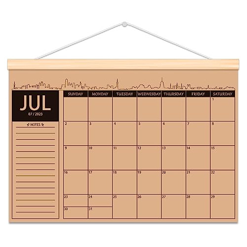 Calendario Mensual De Julio 2023 Diciembre 2024 Rustico...
