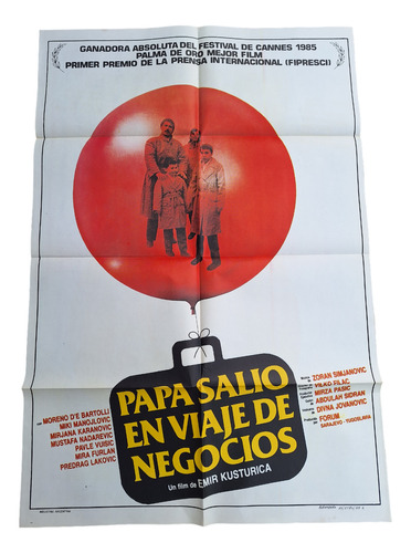 Poster Afiche Cine Papá Salió En Viaje Negocios Kusturica *