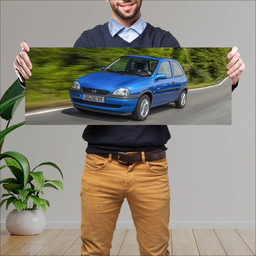 Cuadro 30x80cm Auto 2000 Opel Corsa Edition