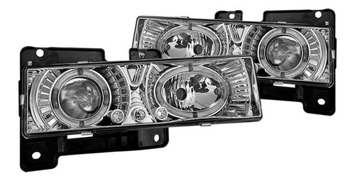 Kit Faros Gmc Suburban 1994 - 1999 Fondo Cromado Claro