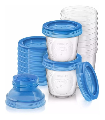 Vasos Contenedores De Leche 180ml Avent Philips 10 Unidades